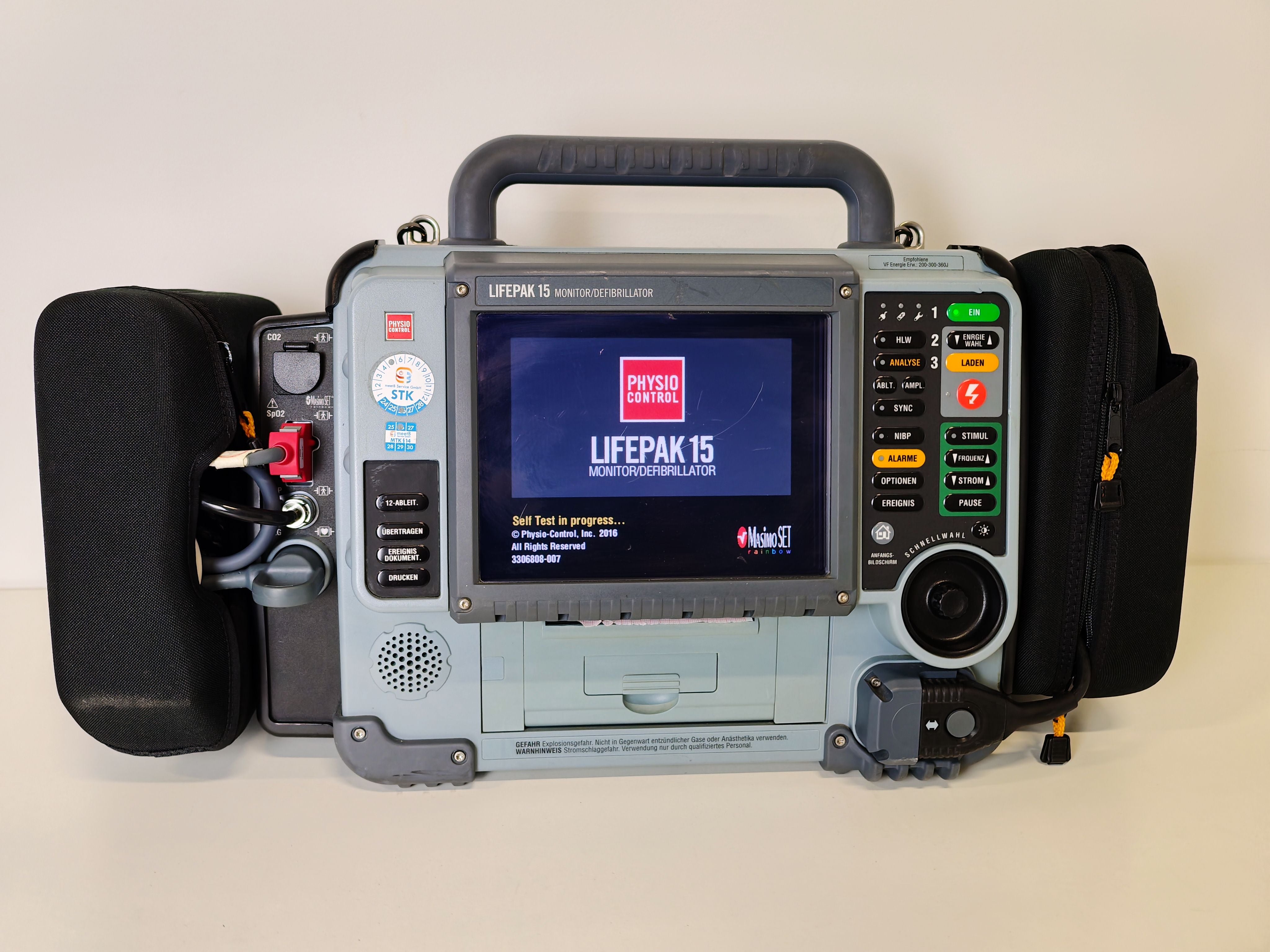 Physio-Control LIFEPAK 15 Defibrillator – Komplettset Baujahr 2009 (LP-010)