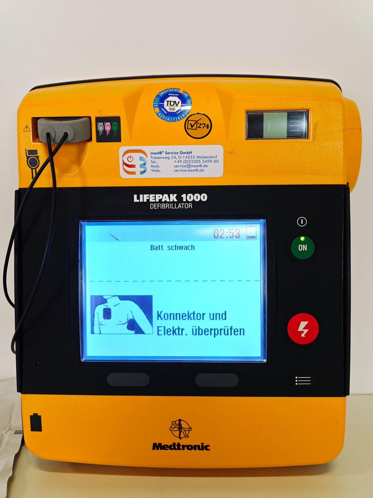 Lifepak 1000 Halbautomatischer externer Defibrillator (AED) ADM-020