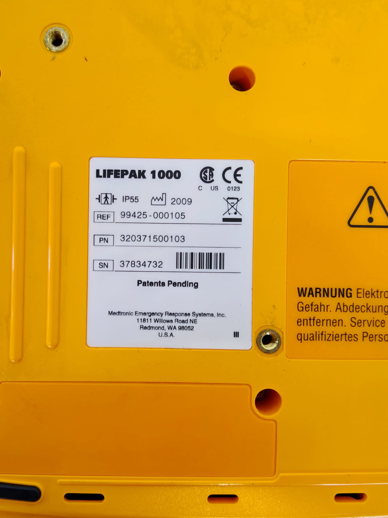 Lifepak 1000 Halbautomatischer externer Defibrillator (AED) ADM-020