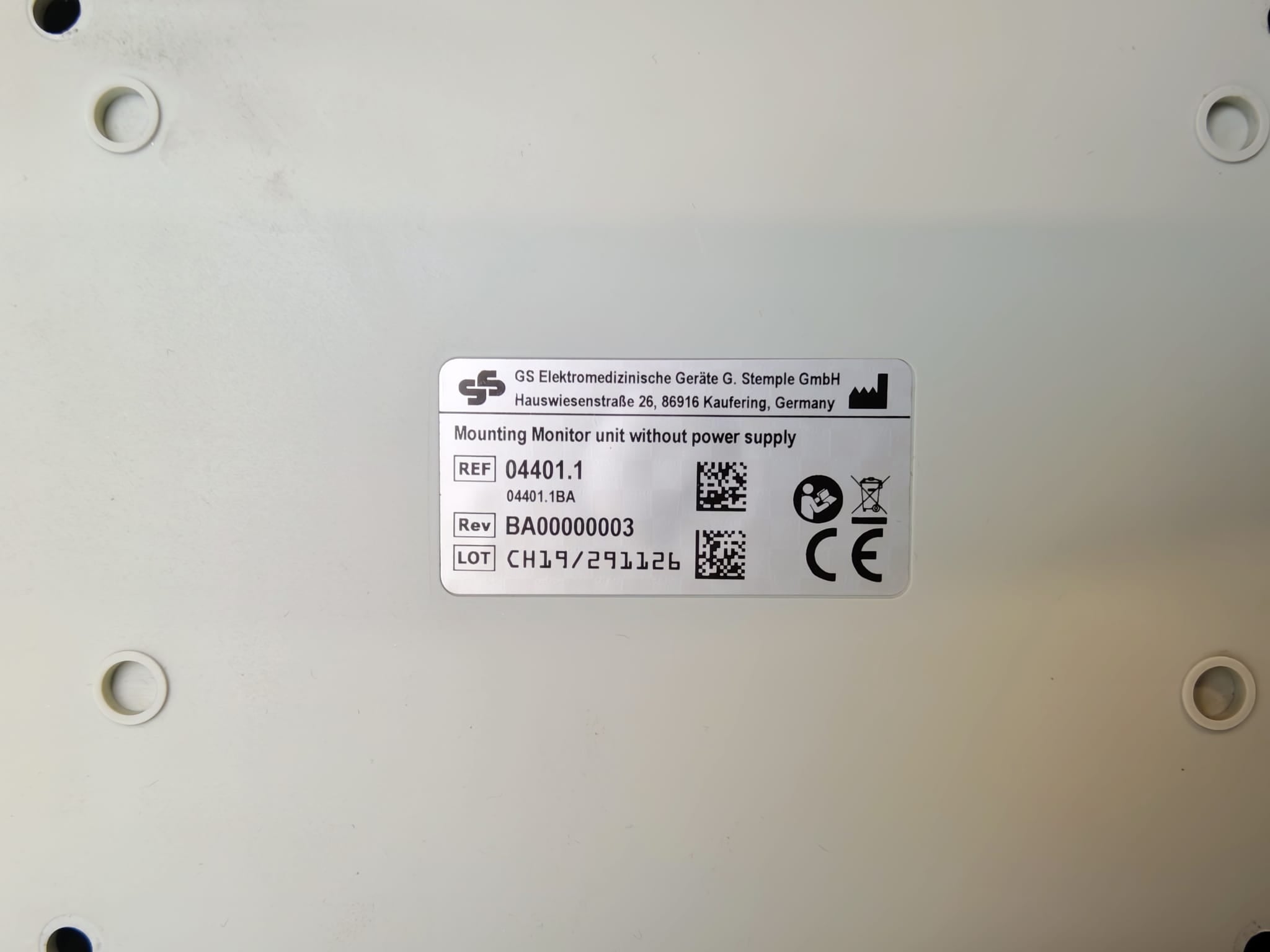 Halterung für Defibrillator CORPULS C3 – Original Wandhalterung AK-010