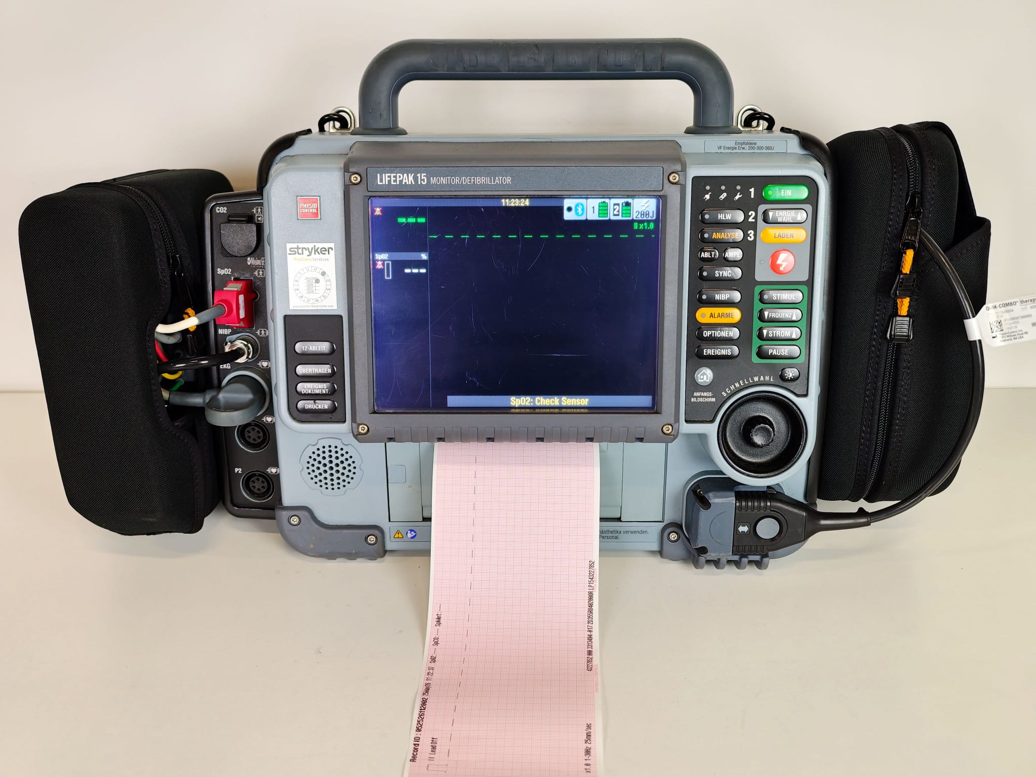 Physio-Control LIFEPAK 15 Defibrillator – Komplettset Baujahr 2015 (LP-009)