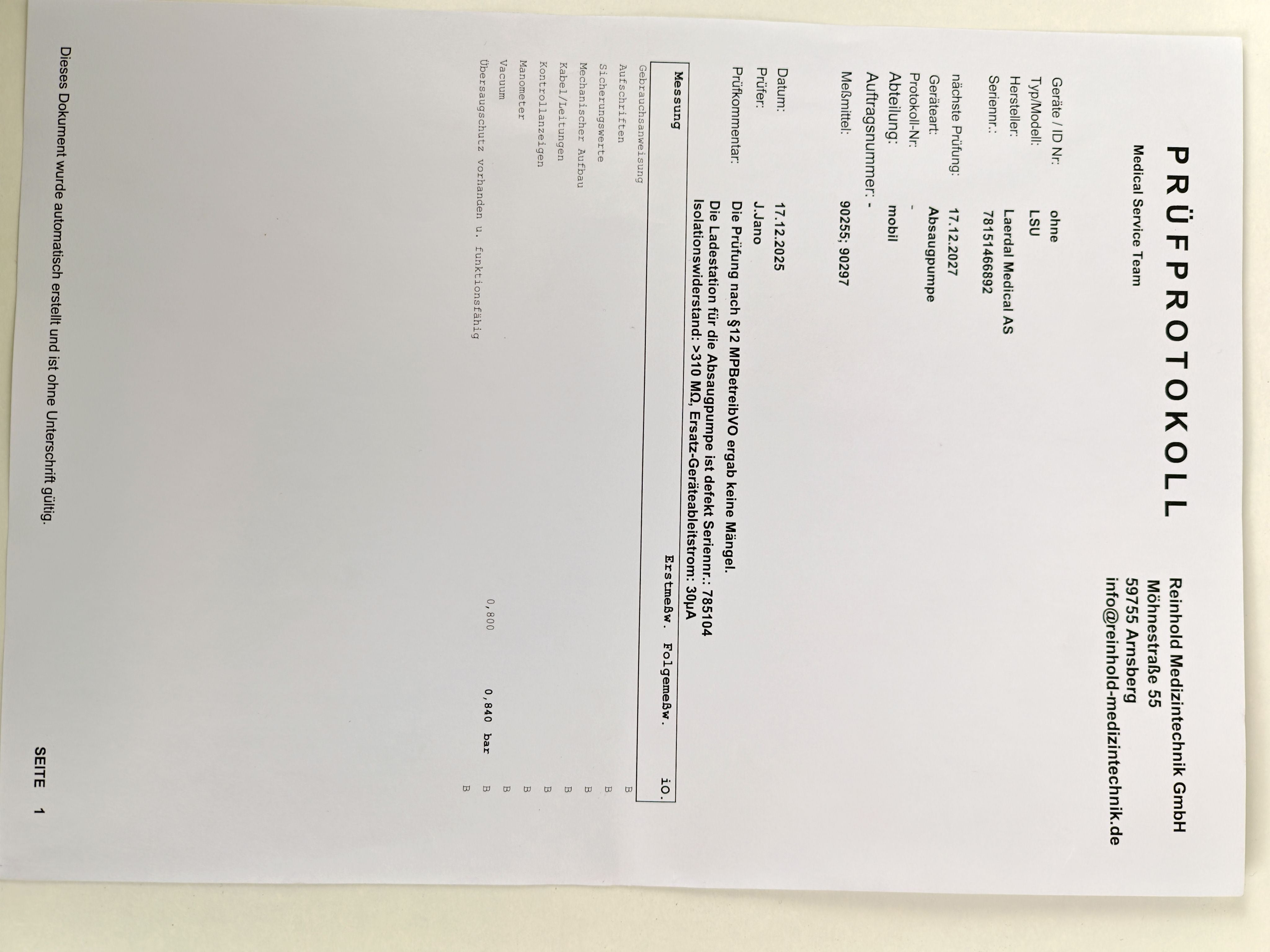 Weinmann ACCUVAC PRO – Absauggerät inkl. Wandhalterung / 12V-Ladegerät